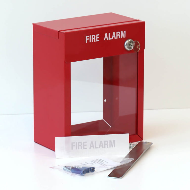 C4 Surface Mount Large Metal Break Glass Fire Alarm Cover ...