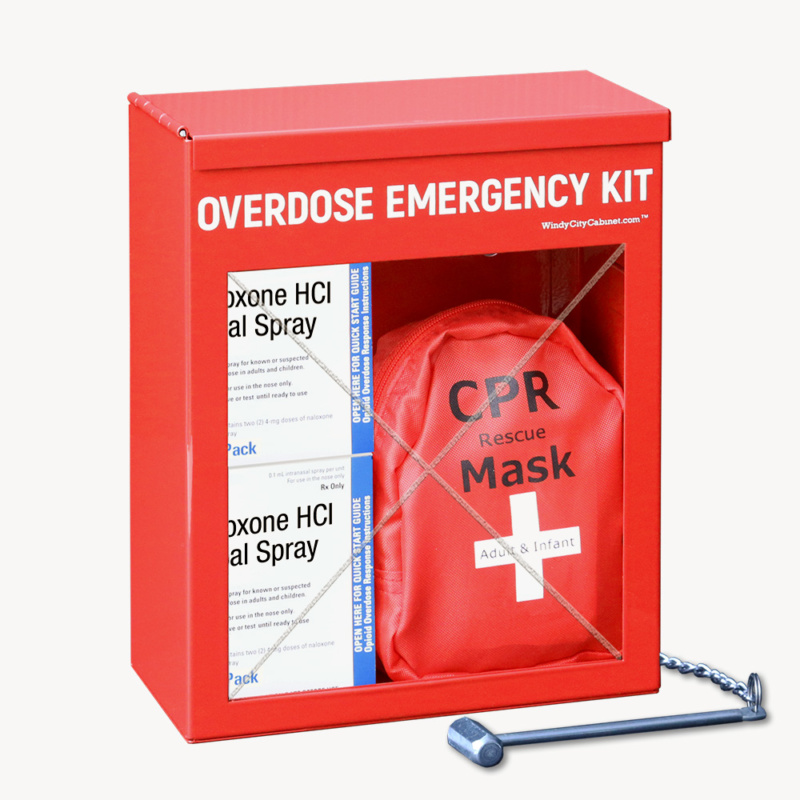 Overdose Emergency Kit Locking Cabinet at WindyCity